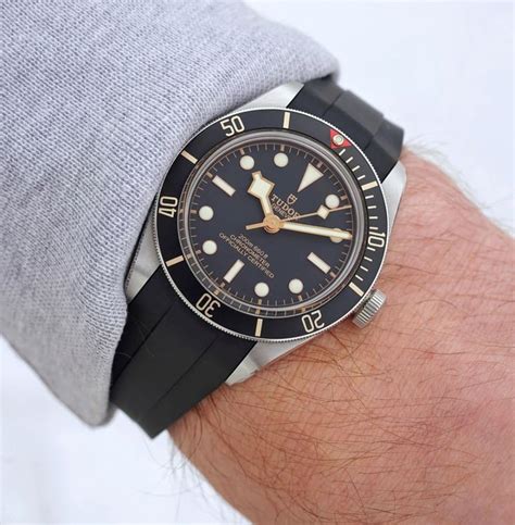 tudor black bay pro rubber strap|black bay 58 strap options.